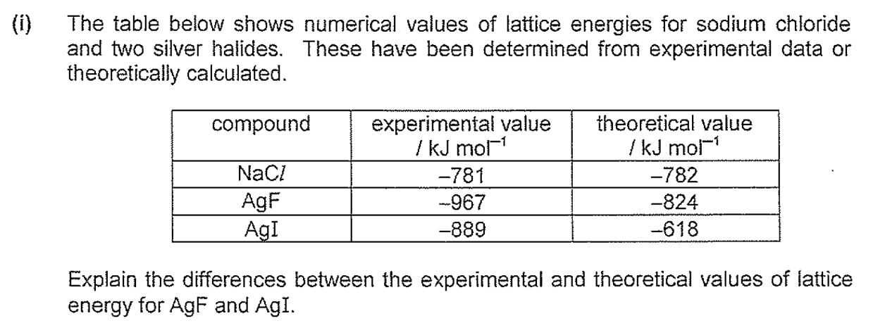 theory vs expt LE qn